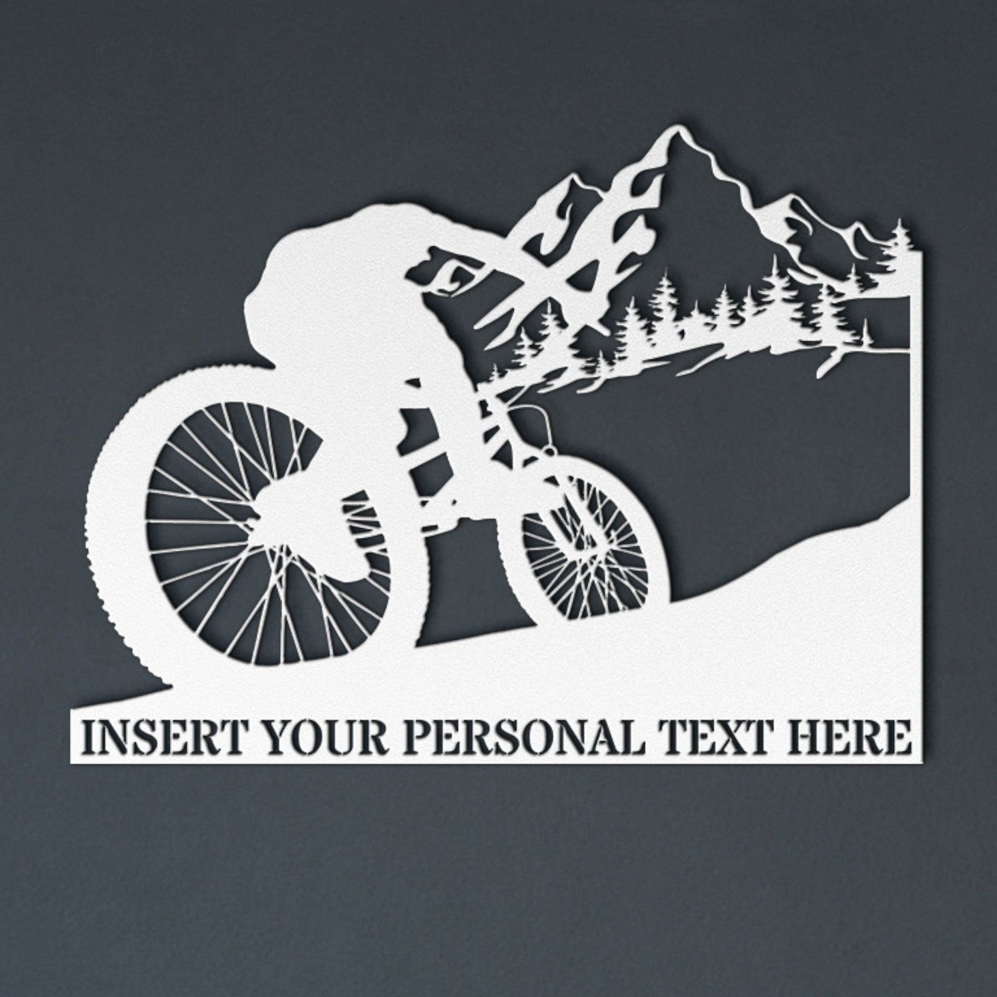 Personalized MTB Name Metal Sign. Custom Trail Bike Rider Wall Decor Gift. Personal Bicycle Lover Gift. Mountan Bike Garage Wall Hanging