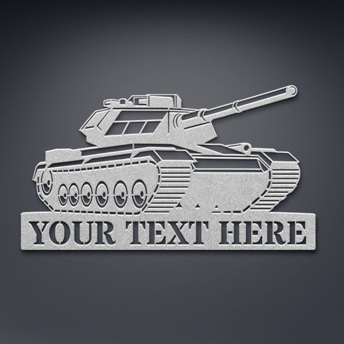 Personalized Military Battle Tank Metal Sign. Custom Combat Vehicle Army Wall Decor Gift. Patriotic Veteran Wall Hanging. Armed Forces Decor