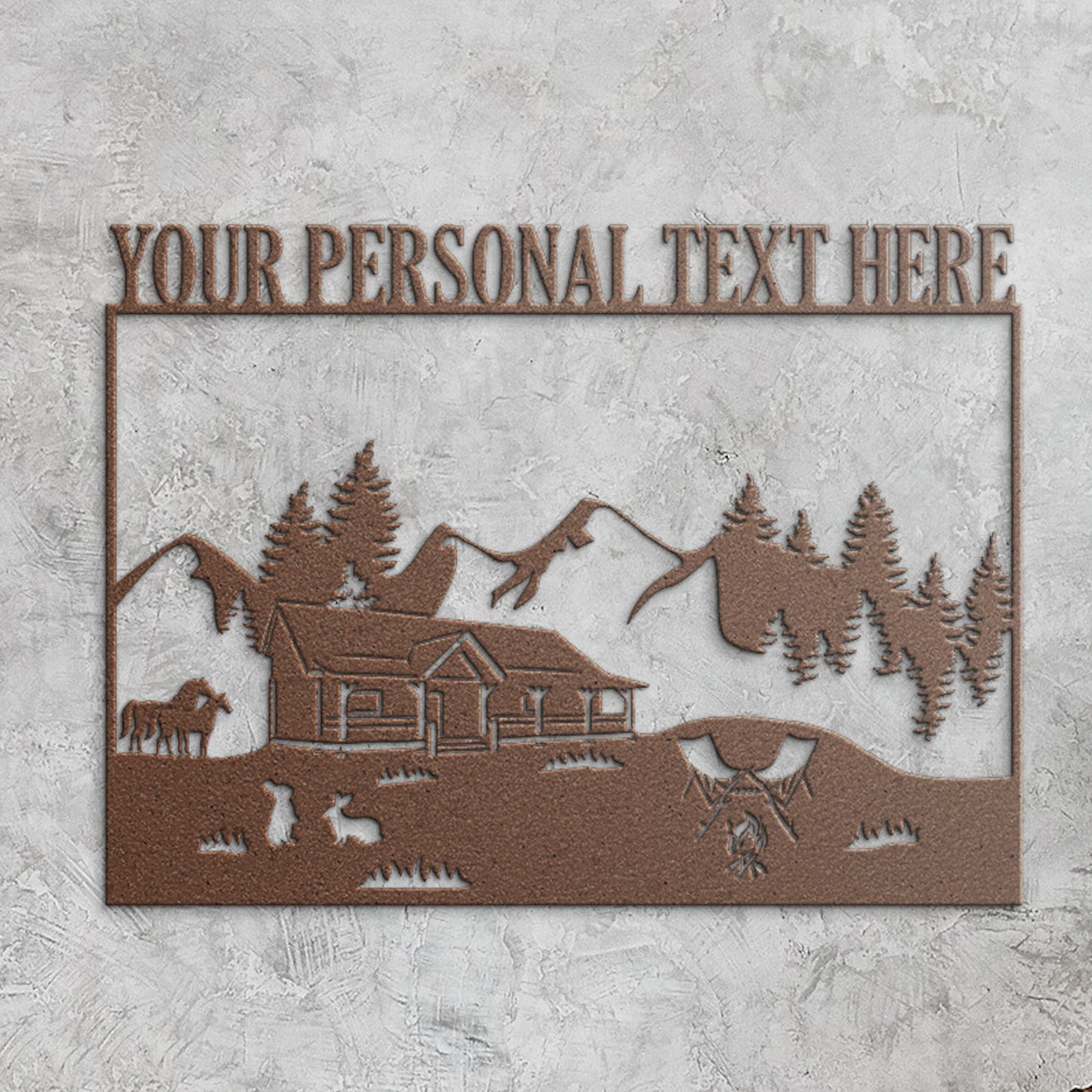 Personalized Nature Wildlife Ranch Metal Sign