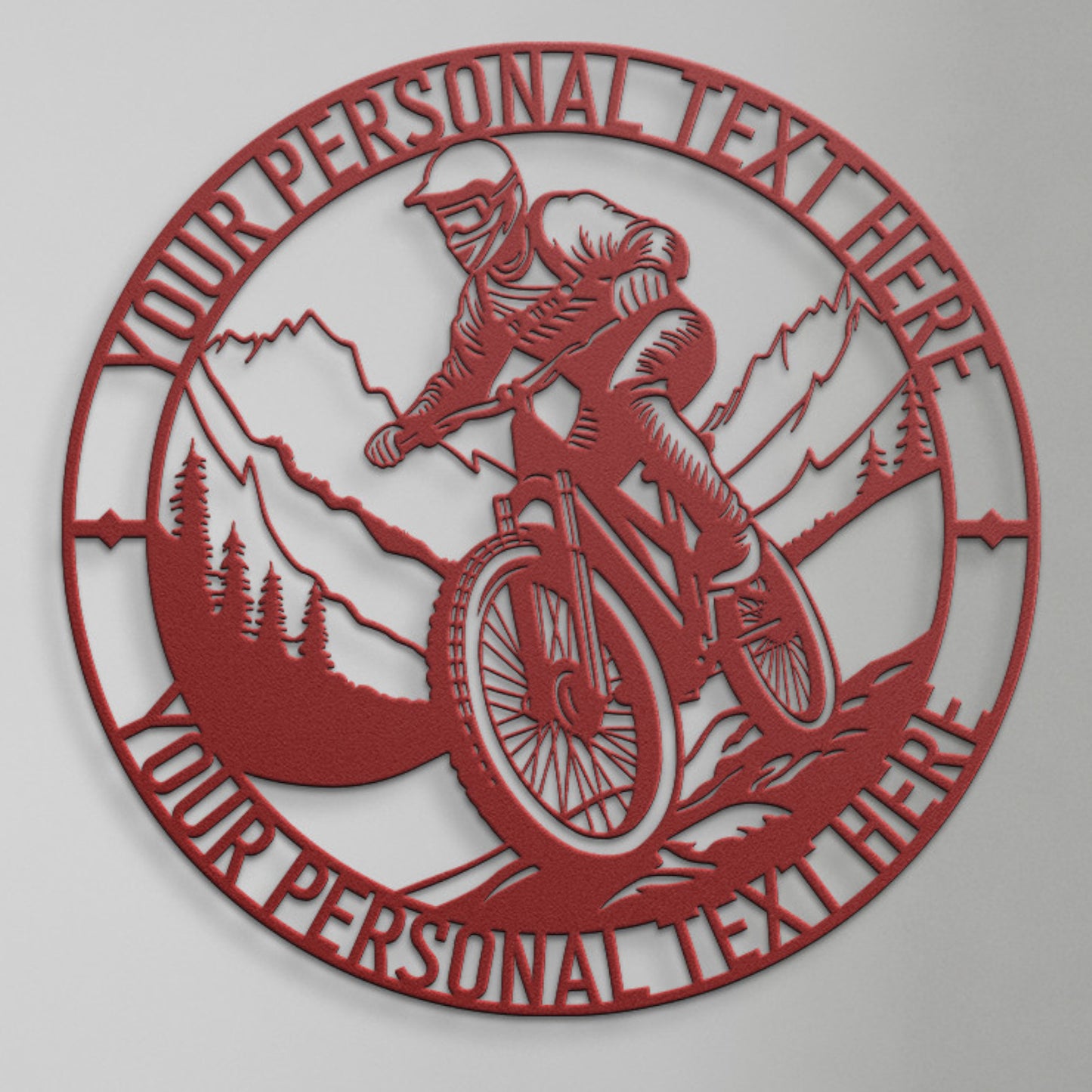 Personalized Off-Road Cycling Metal Sign. Custom Trail Riding Wall Decor Gift. Trail Biker Decor. Clubhouse Wall Hanging. Xtreme Cyclist. 