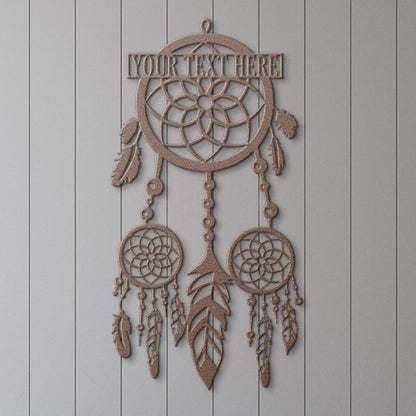 Personalized Dreamcatcher Name Metal Sign Gifts. Custom Dreamcatcher Wall Decor. Monogram Gift. Bedroom Wall Hanging. Nightmare Protection