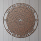 Personalized Taurus Zodiac Wheel Name Metal Sign. Custom Made Astrology Wall Art Decor. Celestial Gifts. Decorative Taurus Star Sign Hanging