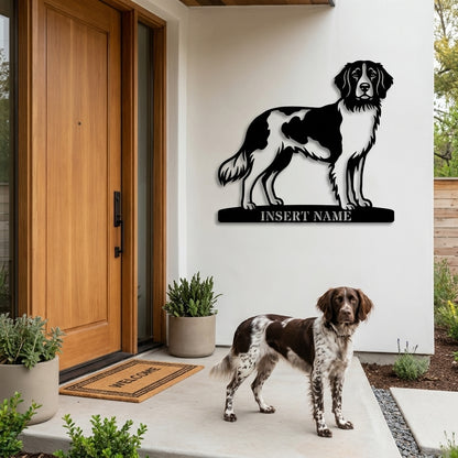 Personalized Small Munsterlander Name Metal Sign. Custom Dog Owner Wall Decor Gift (Kopi)