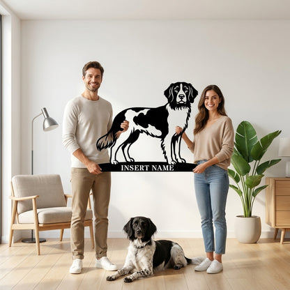 Personalized Small Munsterlander Name Metal Sign. Custom Dog Owner Wall Decor Gift (Kopi)