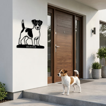 Personalized Jack Russell Terrier Name Metal Sign. Custom Dog Owner Wall Decor Gift