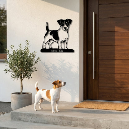 Personalized Jack Russell Terrier Name Metal Sign. Custom Dog Owner Wall Decor Gift