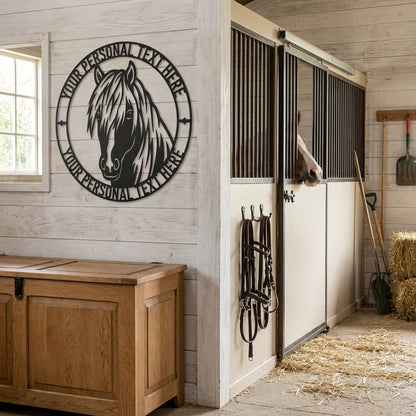 Personalized Icelandic Horse Name Metal Sign Gift. Custom Horselover Wall Decor Gift