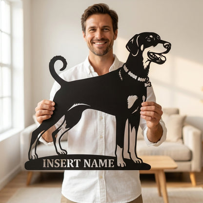 Personalized Dobermann Name Metal Sign. Custom Dog Owner Wall Decor Gift