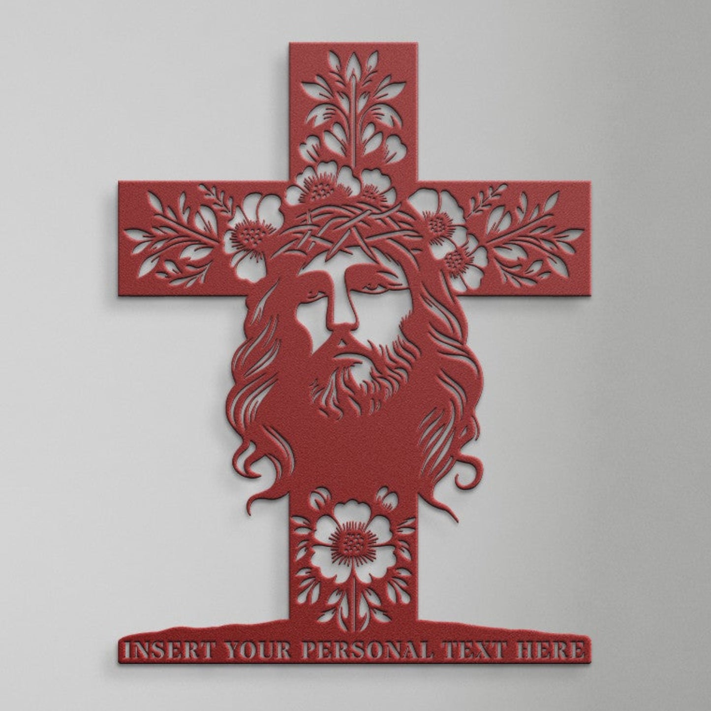 Personalized Religious Lord Metal Sign Gift. Custom Jesus Christ Cross Wall Decor. Personal Faith Decoration. Unique Messiah Wall Hanging