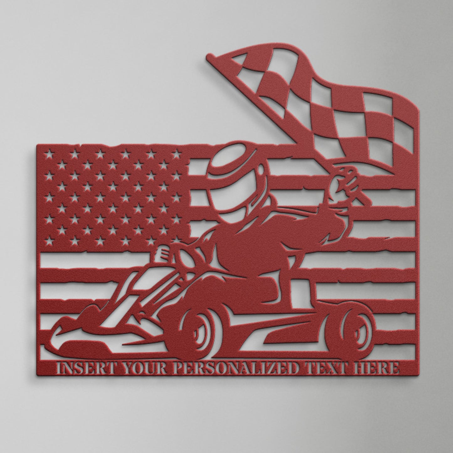 Personalized Karting Name Metal Sign. Custom Go-Kart Wall Decor Gift. Racing Driver. Petrolhead. Racetrack Wall Hanging. Champion. Winner
