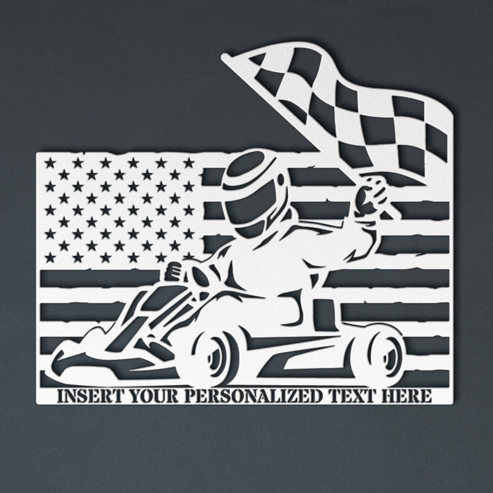 Personalized Karting Name Metal Sign. Custom Go-Kart Wall Decor Gift. Racing Driver. Petrolhead. Racetrack Wall Hanging. Champion. Winner
