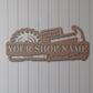 Personalized Carpenter Shop Name Metal Sign Gift. Woodworker Shop Wall Sign. Handyman Monogram Gift. Custom DIY Garage Decor. Man Cave Sign