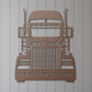 Personalized Retro Truck Driver Metal Name Sign. Customizable Trucker Wall Decor. US Big Rig 18 wheeler Gift. American Trucker Wall Art Gift