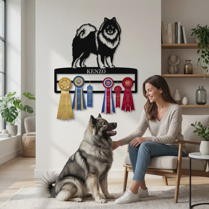 Personalized Eurasier Rosette Name Metal Sign Champion Display