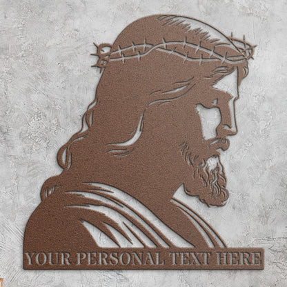 Personalized Jesus Christ Metal Sign Gift. Custom Religious Christian Wall Art Decor. Personal Faith Decoration. Spiritual Wall Hanging Gift