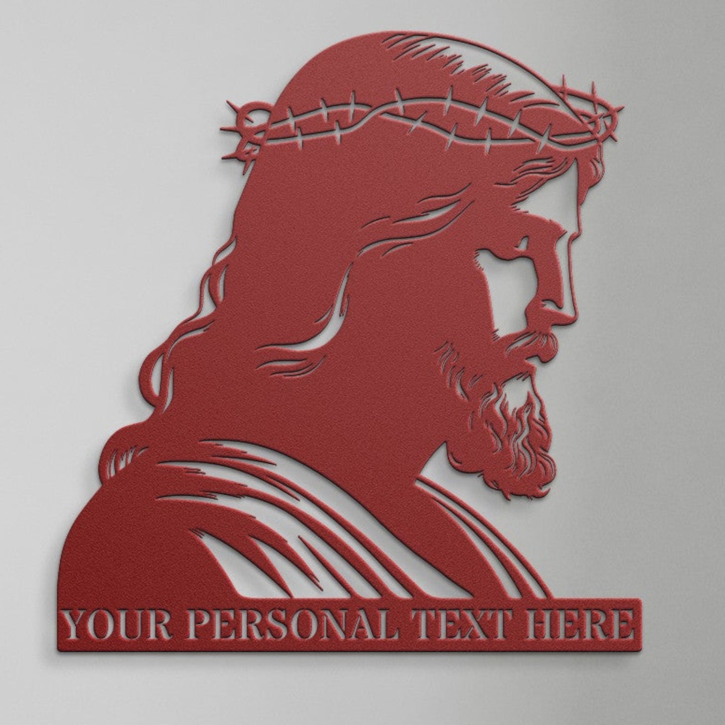 Personalized Jesus Christ Metal Sign Gift. Custom Religious Christian Wall Art Decor. Personal Faith Decoration. Spiritual Wall Hanging Gift