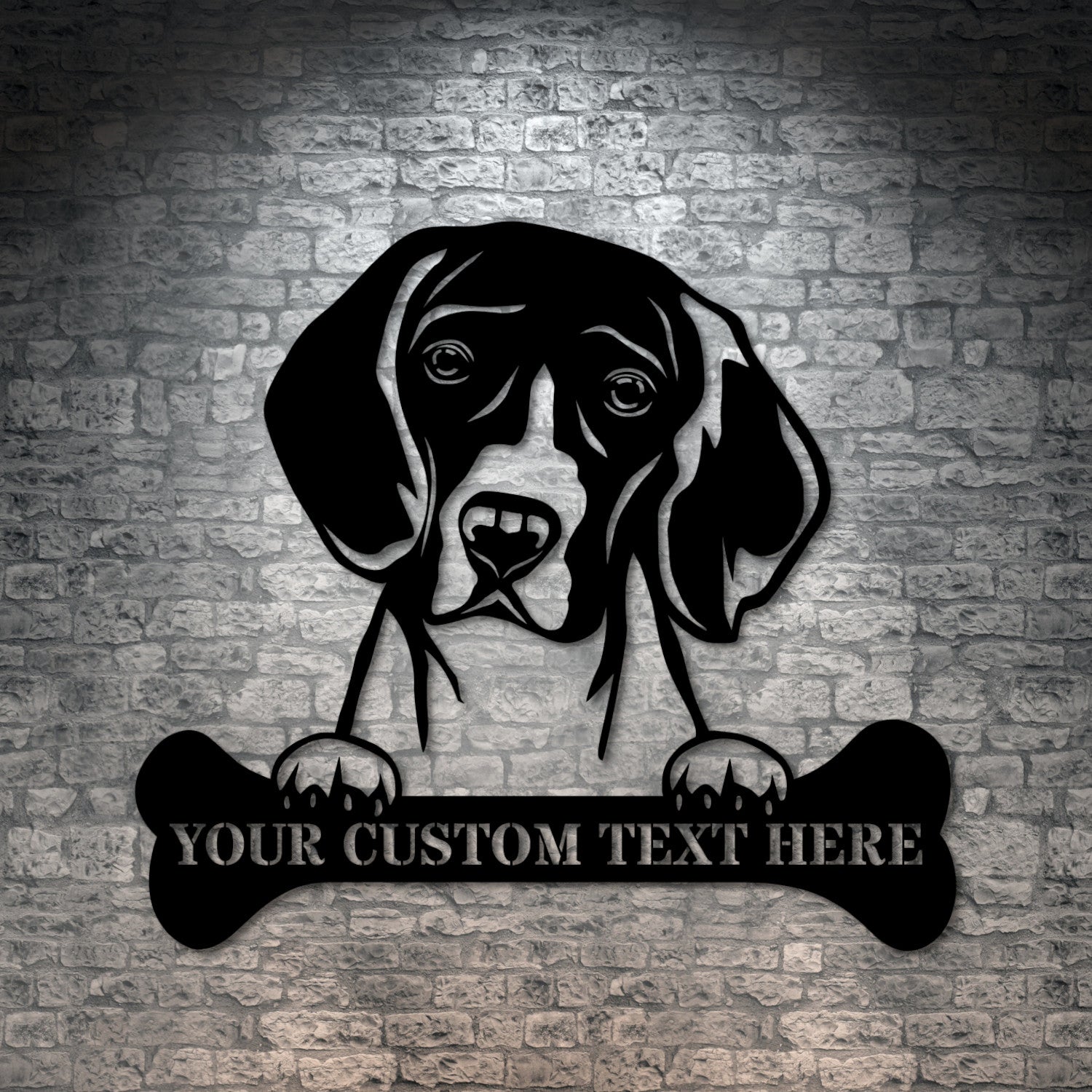 Personalized Beagle Name Metal Sign. Customizable Dog Owner Wall Decor Gift