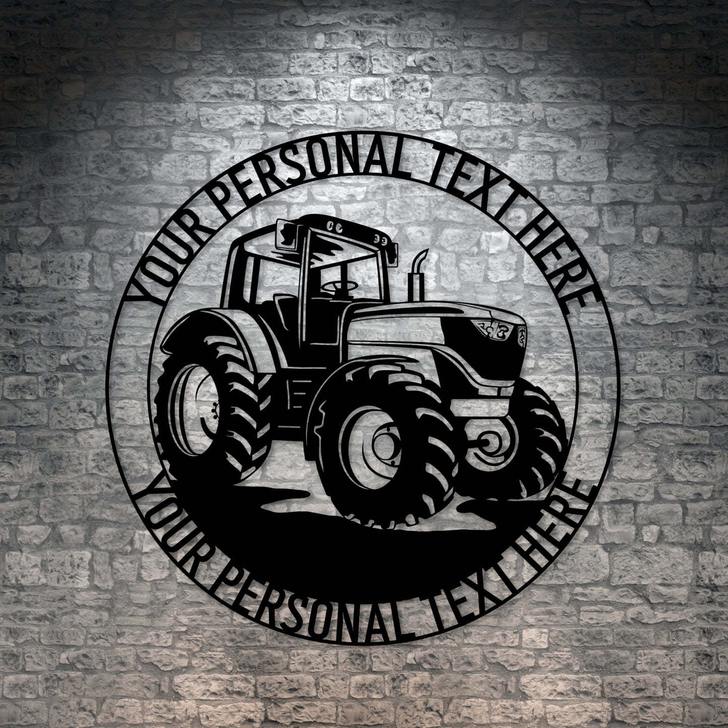 Personalized Tractor Name Metal Sign Gift, Custom Gift For Farmer, Heavy Machinery Operator Wall Decor, Farm Tractor Lover Wall Art Gifts