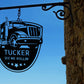 10-4 Trucker Metal Sign - Trucker Personalized Metal Sign - Metal Wall Sign For Trucker - Custom Trucker Metal Sign
