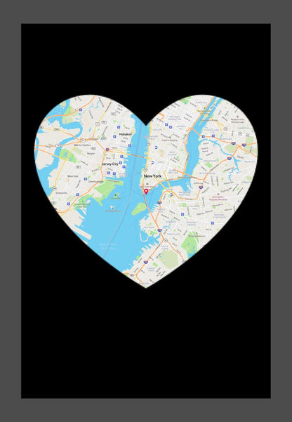 City Love Map Canvas Wall Decor