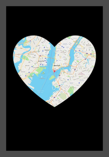 City Love Map Canvas Wall Decor