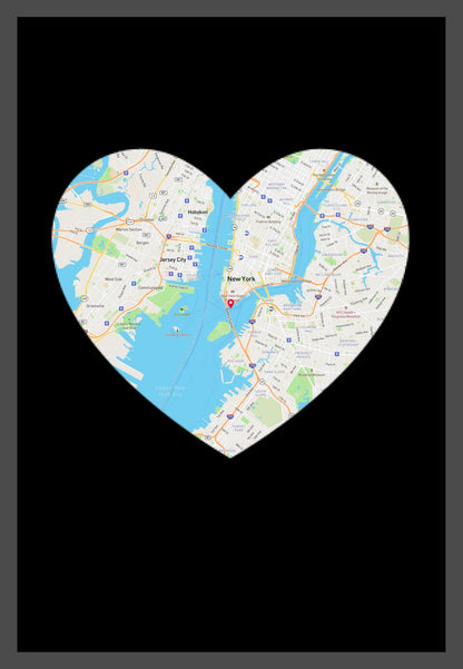 City Love Map Canvas Wall Decor