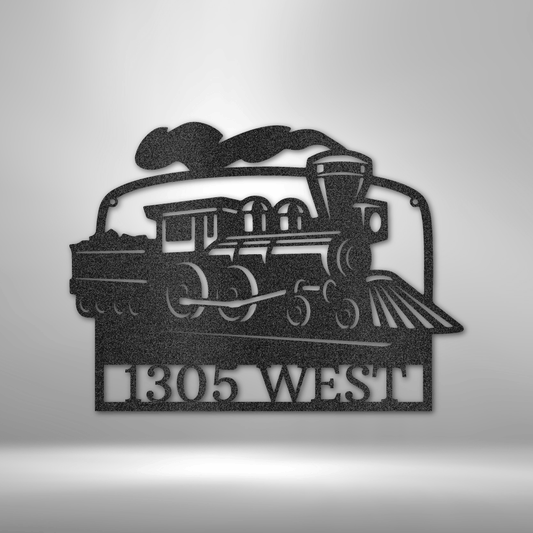 Personalized Coal Train Metal Sign - Custom Multicolor Railroad Steel Sign