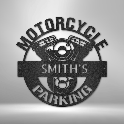 Personalized Motorcycle V-Twin engine Metal Sign - Custom V2 Engine Steel Sign
