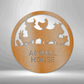 Personalized Animal Farm House Monogram - Custom Multicolor Steel Sign