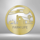 Personalized Farmhouse Sky Monogram - Custom Multicolor Steel Sign