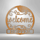 Personalized Welcome Fall Monogram - Custom Multicolor Steel Sign