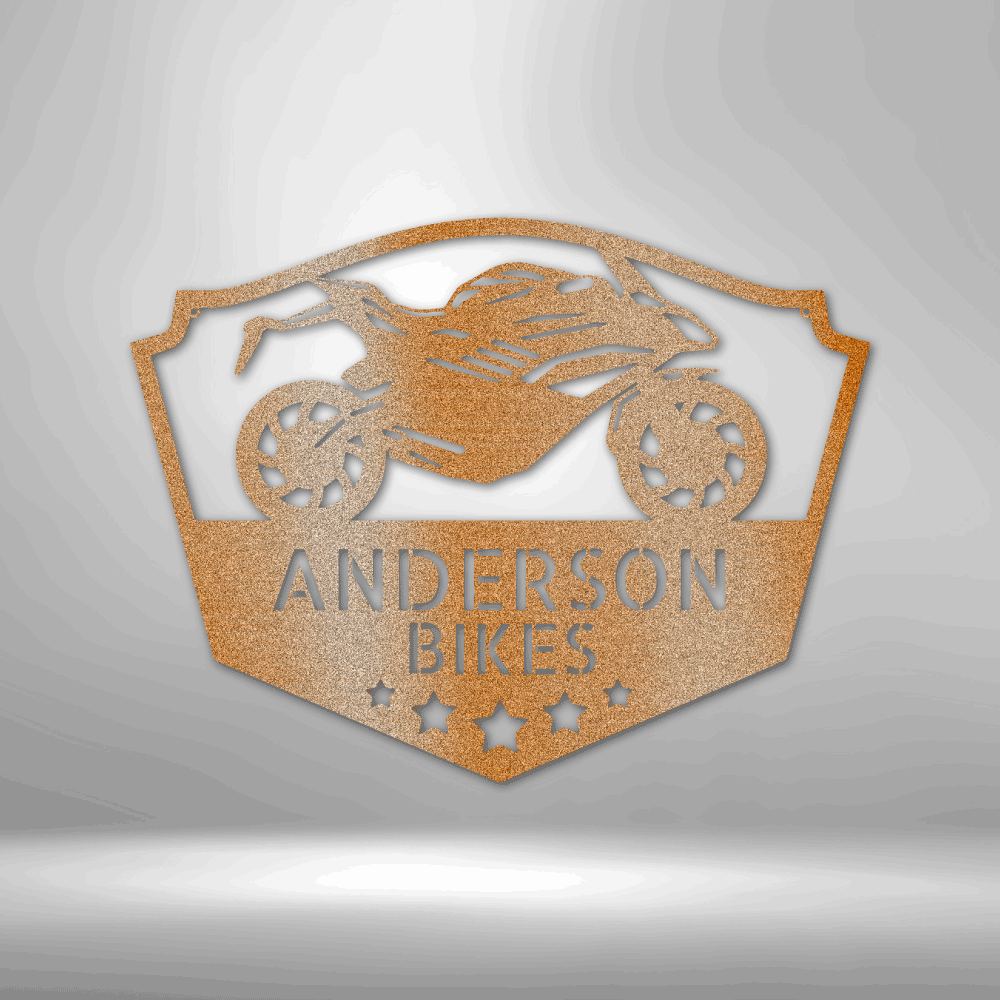 Personalized Sports Motorcycle Metal Sign - Custom Motorcycle Naked Steel Sign