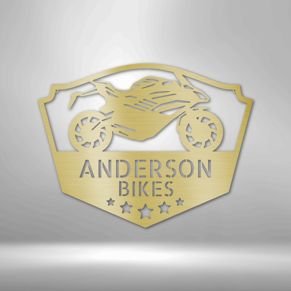 Personalized Sports Motorcycle Metal Sign - Custom Motorcycle Naked Steel Sign