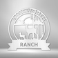 Personalized Ranch Sun Set Monogram - Custom Multicolor Steel sign