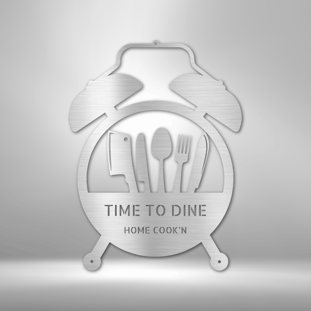Personalized Food Time Monogram - Custom Multicolor Steel Sign