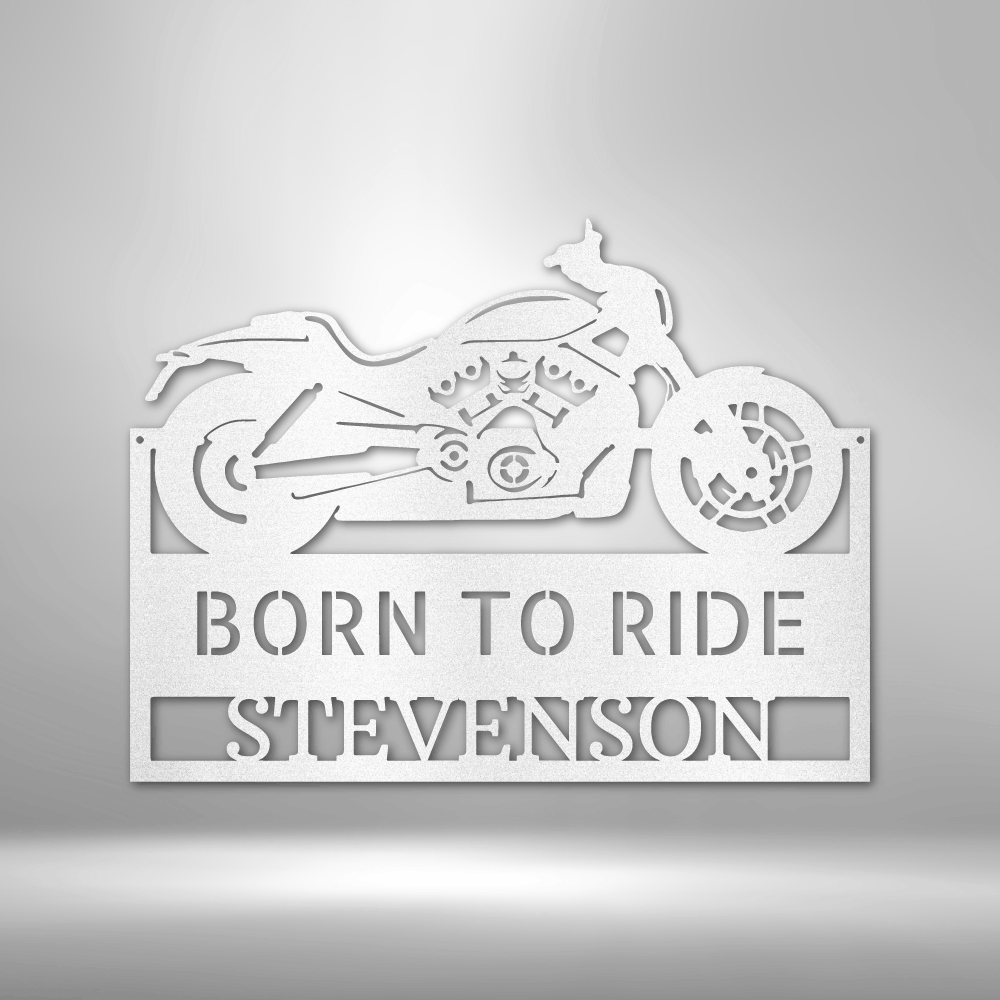 Personalized Workshop Motorcycle Metal Sign - Custom Motorbike Steel Sign