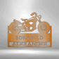 Personalized Vintage Motorcycle Metal Sign - Custom oldschool Bike Steel Sign