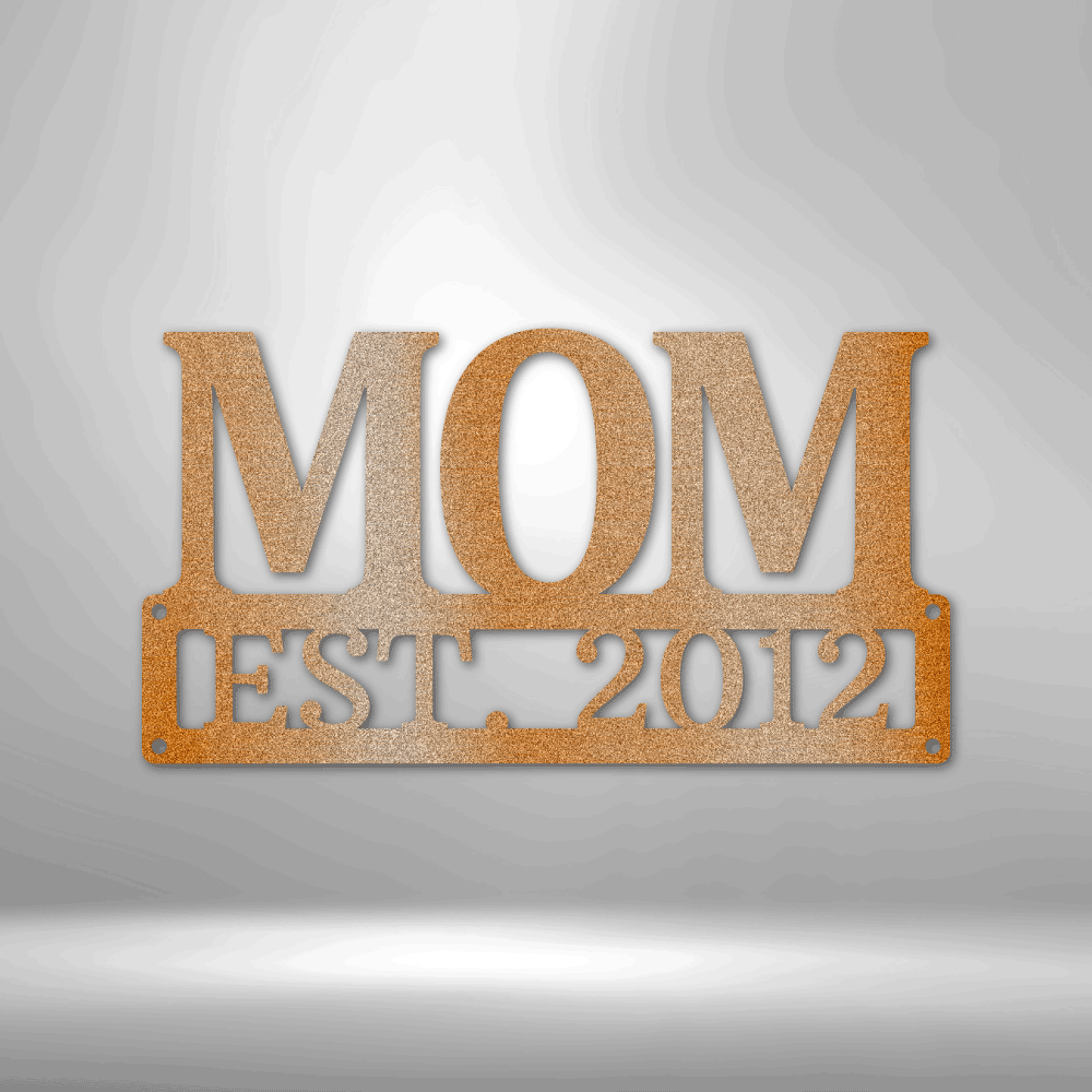 Personalized Mother's Day Metal Sign #1 - Custom Multicolor Mother's Day Steel Sign