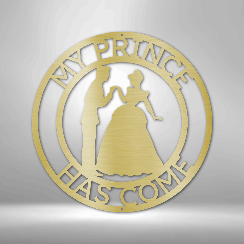 Personalized Prince and Princess Metal Sign - Custom Multicolor Couple ...