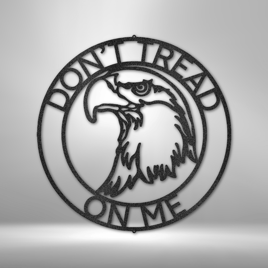 Personalized Proud Eagle Head Metal Sign - Custom Multicolor US Freedom Steel Sign
