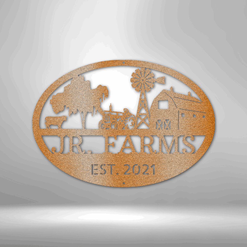 Simple Farm Monogram - Steel Sign – Coolcin