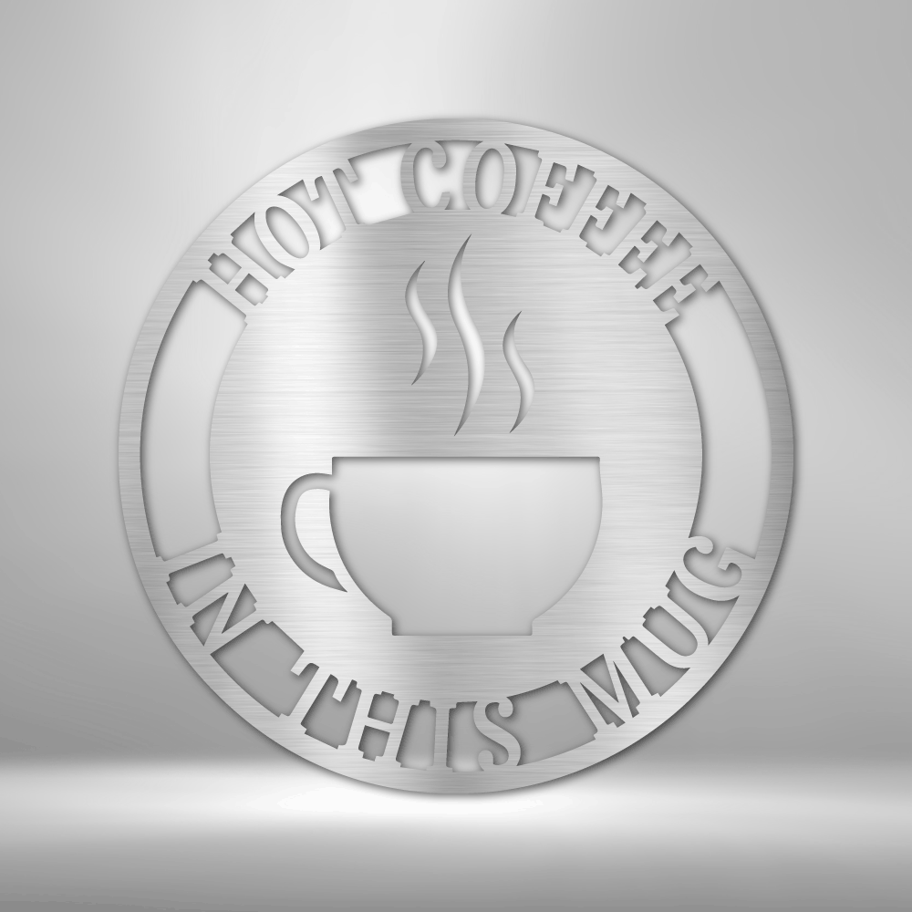 Personalized Coffee Haze Names Monogram - Custom Multicolor Steel Sign