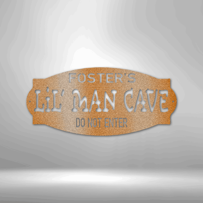 Personalized Man Cave Metal Sign - Custom Man Cave Steel Sign Monogram