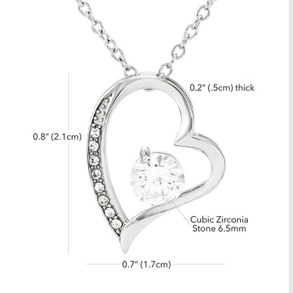 Personalized Anniversary Heart Necklace To Wife With Your Photo And Message Card In Jewelry Box 4