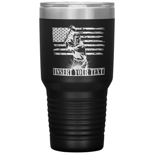 Personalized Laser-Engraved Blacksmith Tumbler With Custom Text