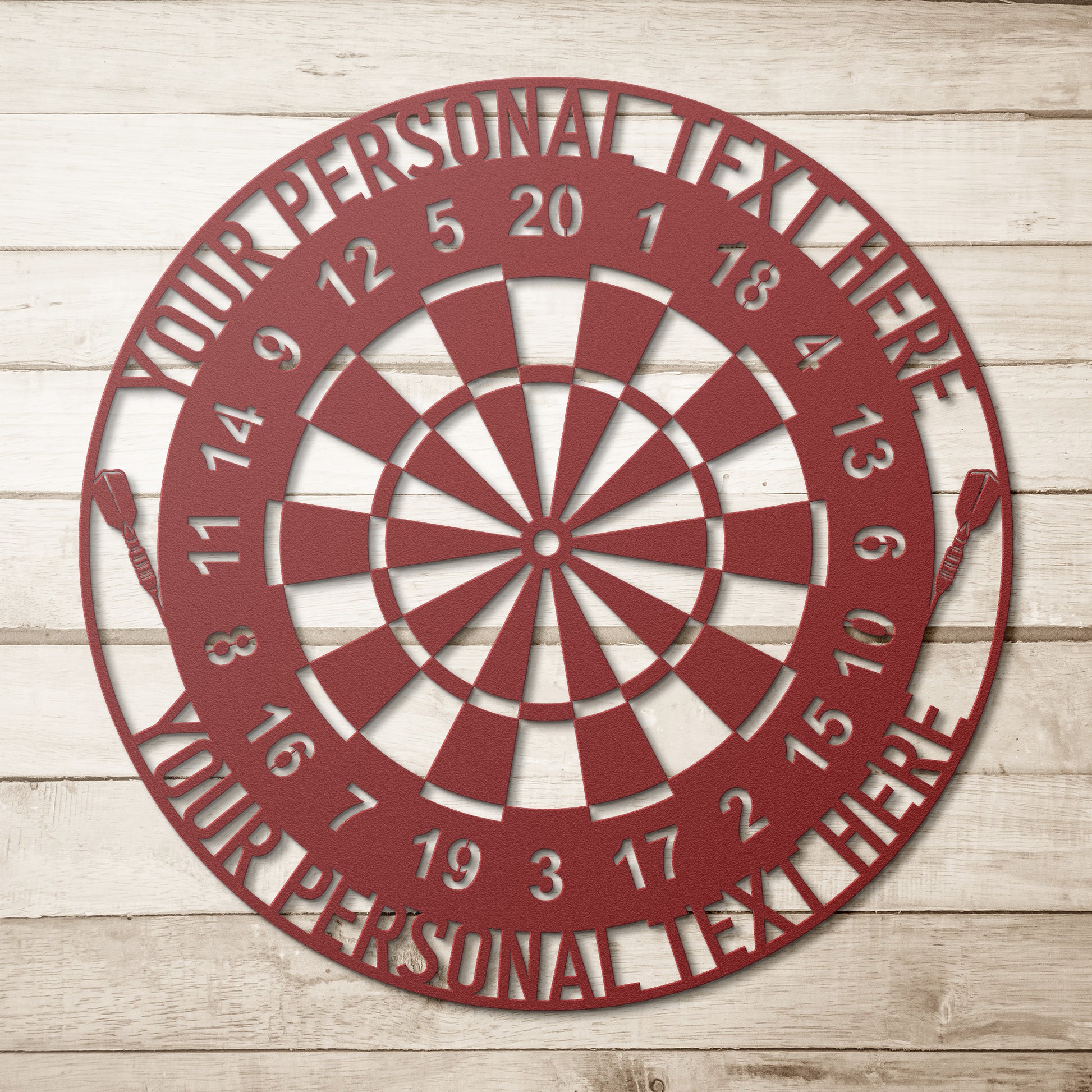 Personalized Dart Board Name Metal Sign | Darts Lover Home Decor | Custom Darts Player Gift | Gamesroom Essential Gifts | Customized Gifts