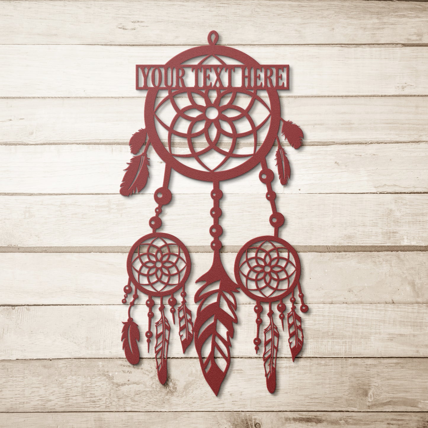 Personalized Peaceful Dreamcatcher Name Metal Sign | Custom Dreamcatcher Sign | Personalizable Dreamcatcher Name Monogram Gift | Astrology