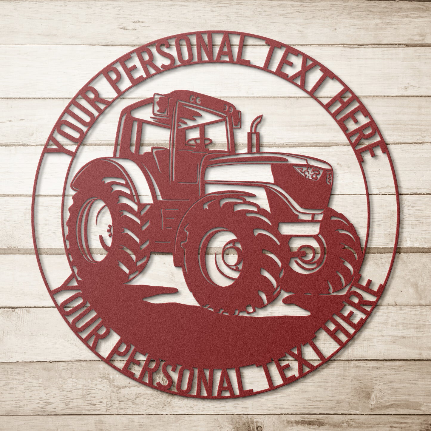 Personalized Tractor Name Metal Sign Gift, Custom Gift For Farmer, Heavy Machinery Operator Wall Decor, Farm Tractor Lover Wall Art Gifts