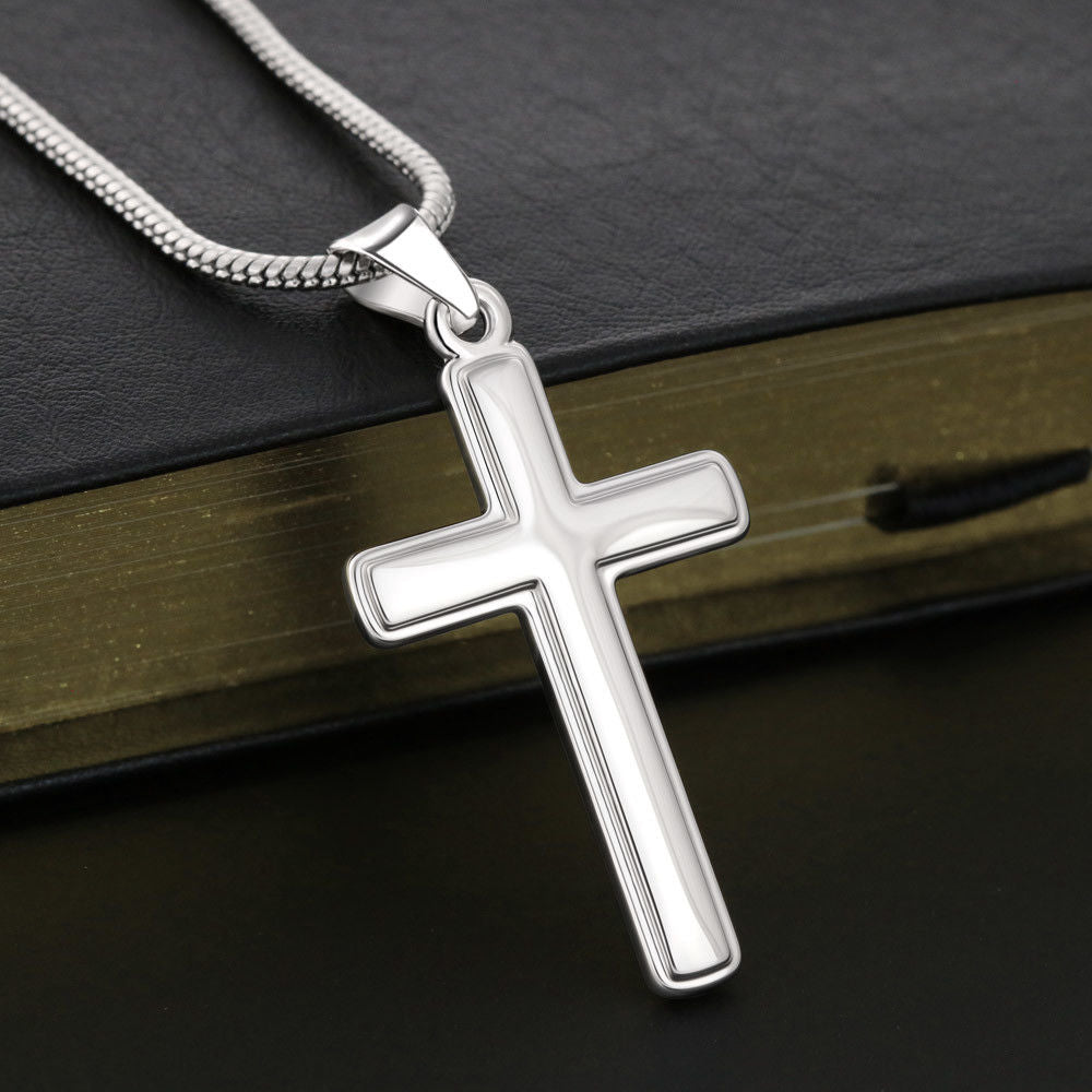 Crazy Hot Trucker Husband Cross Necklace Gift