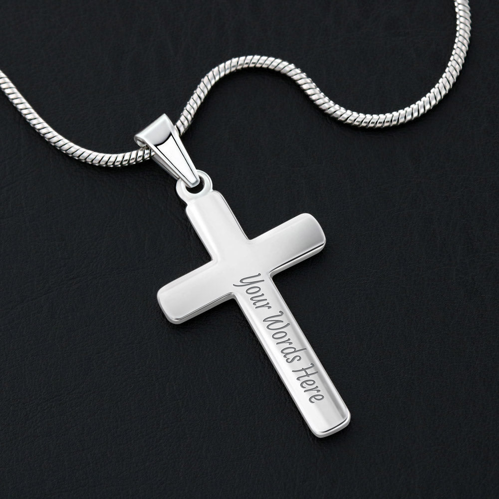 Crazy Hot Trucker Husband Cross Necklace Gift